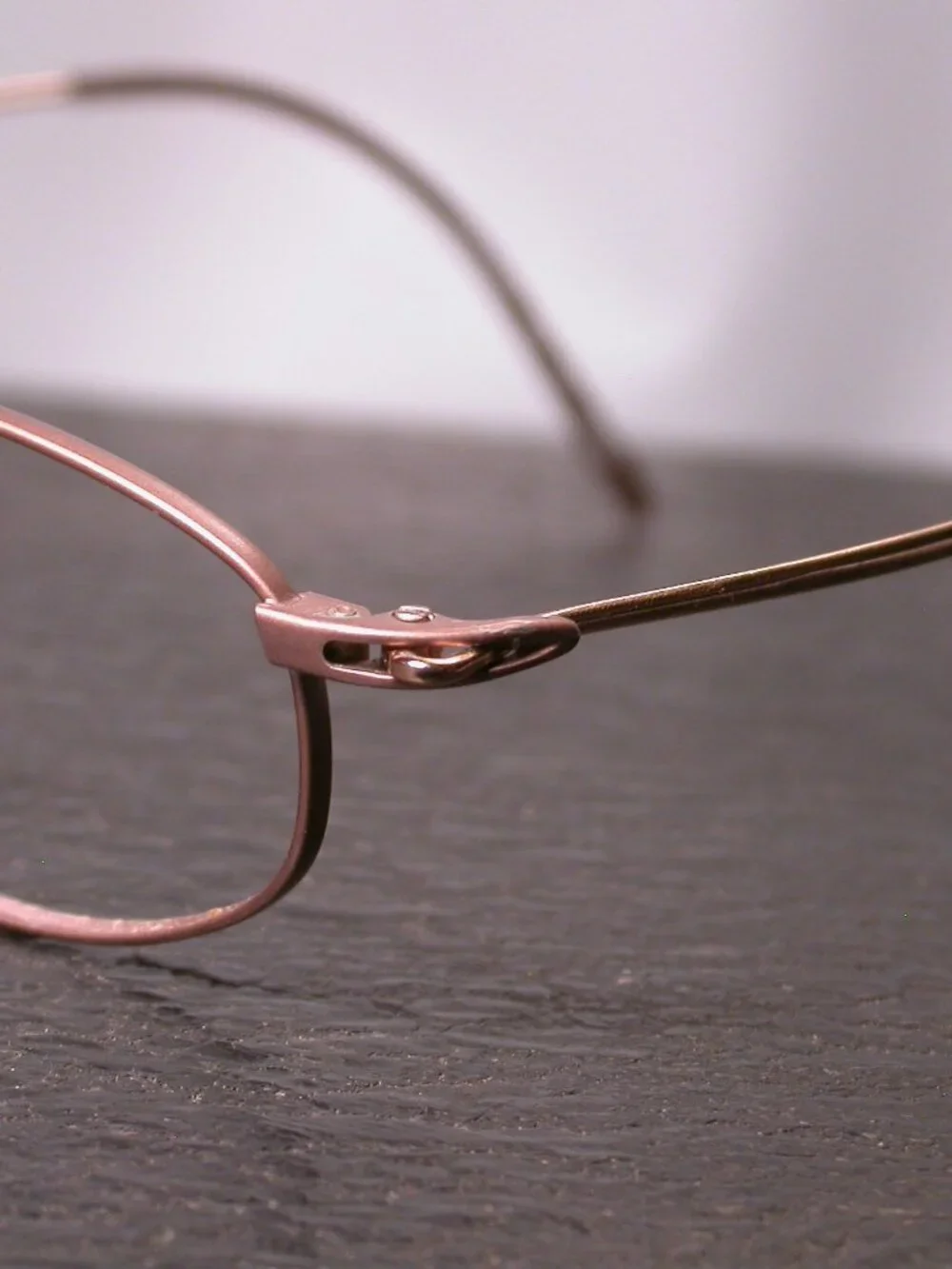 Organix Titanium Gold Bronze Eyeglasses Made in Japan